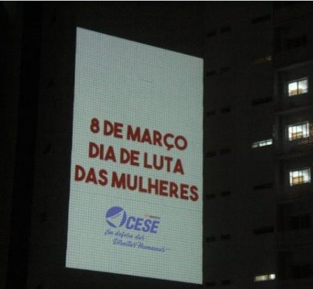 CESE se soma aos atos do 8 de março e projeta mensagens por direitos e justiça para mulheres em todo país