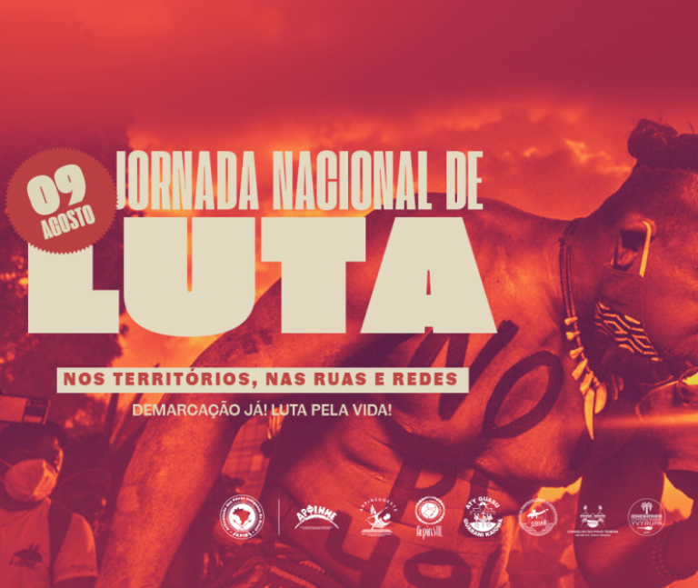 09 de agosto é dia de Jornada Nacional: Luta pela vida, demarcação Já!