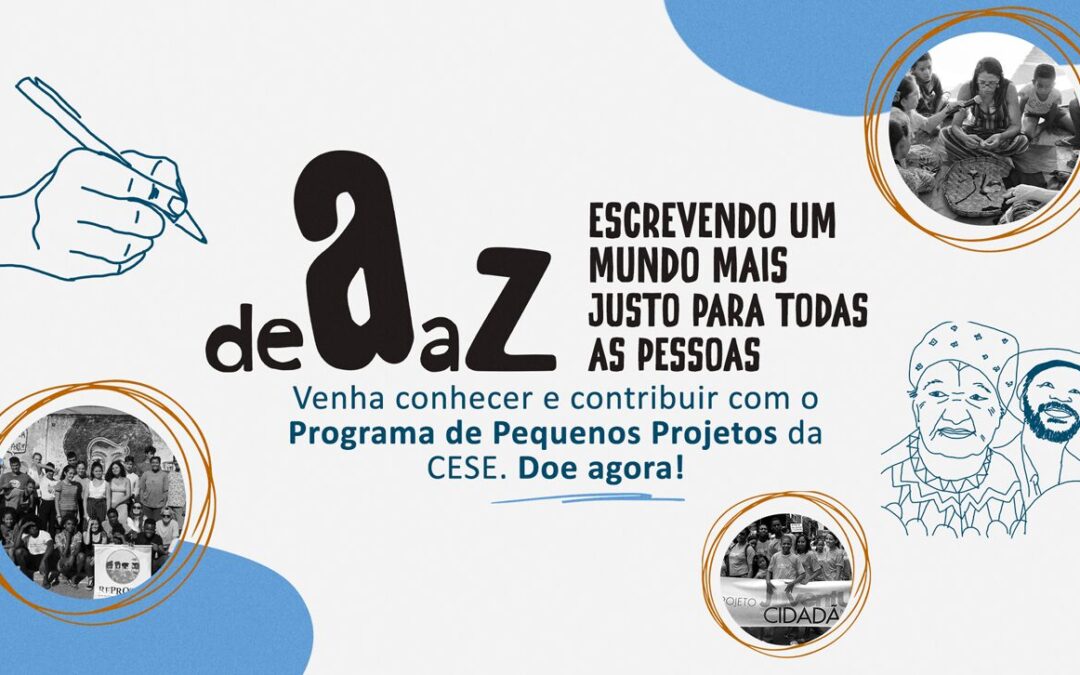 CESE lança campanha: “de A a Z – escrevendo um mundo mais justo para todas as pessoas”