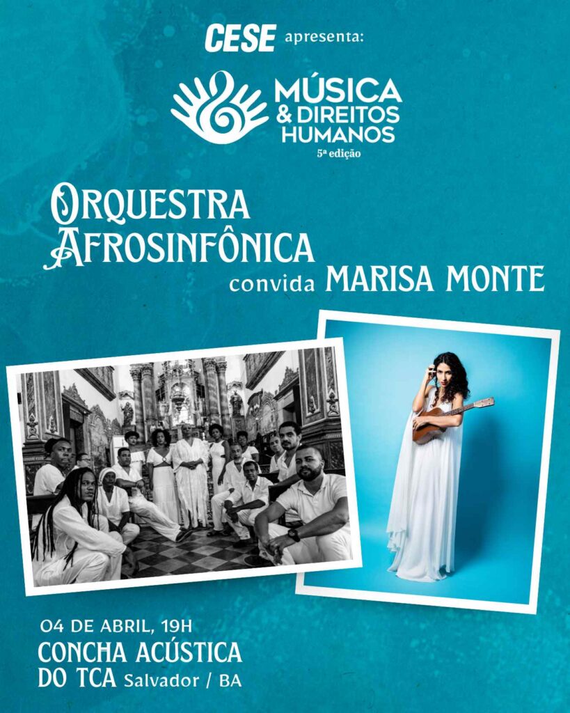 Marisa Monte e Orquestra Afrosinfônica no Música e Direitos Humanos