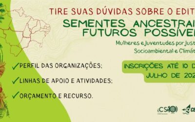 Tire suas dúvidas sobre o edital “Sementes Ancestrais, Futuros Possíveis”